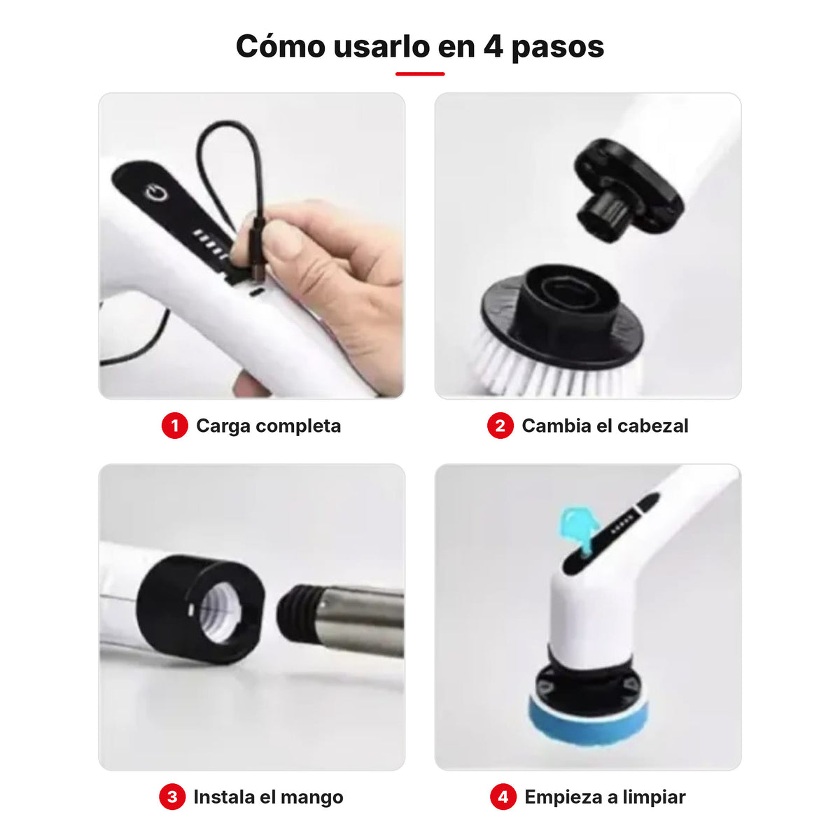 CEPILLO ELECTRICO DE LIMPIEZA 9 EN 1