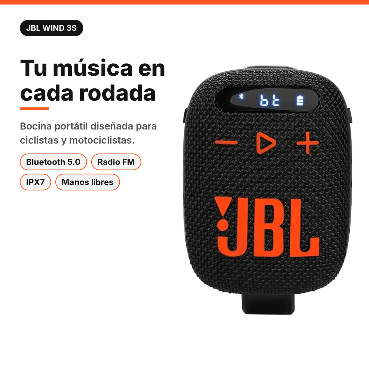 Parlante Portátil JBL Wind 3S